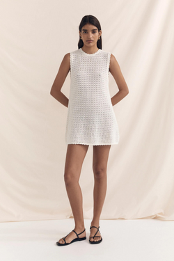 Pointelle Shift Dress