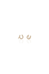 Horseshoe Crystal Stud Earrings