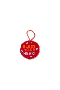 Bless Your Heart Needlepoint Ornament