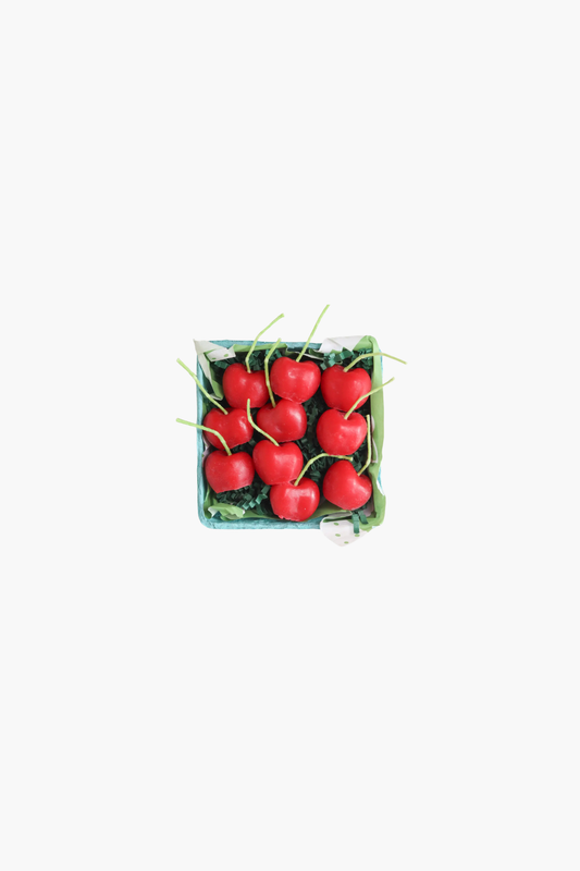 Beeswax Cherry Birthday Candles: 10