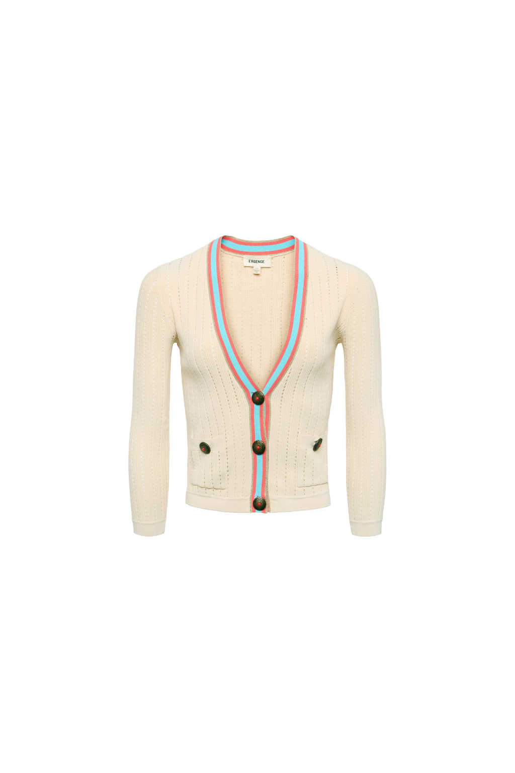 Irvin Pointelle Knit Cardigan
