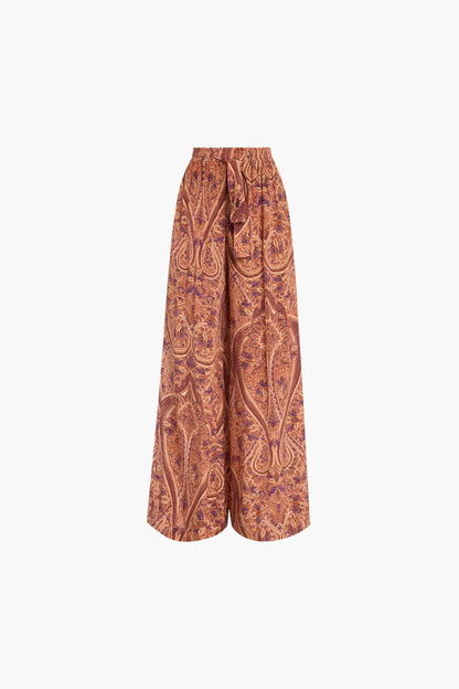 Sawyer Wide Leg Silk Pant