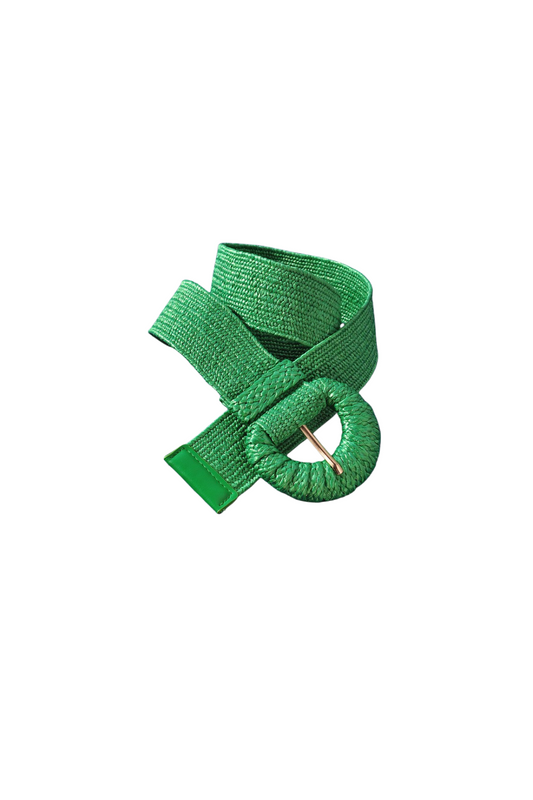 Wrapped Halfmoon Elastic Straw Belt
