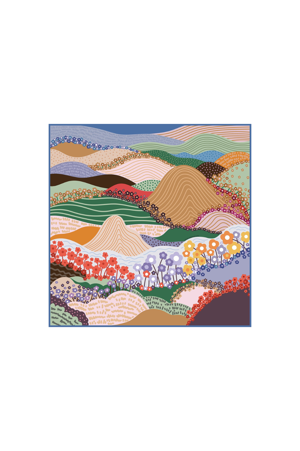 Double Sided Wool Silk Scarf