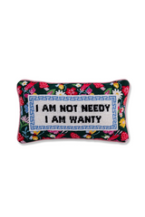 Not Needy Needlepoint Pillow