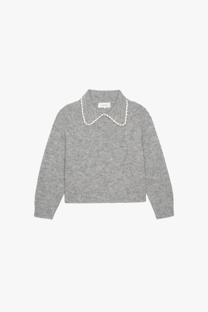 The Crochet Collar Pullover.