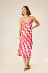 Rayon Print Eve Slip Dress