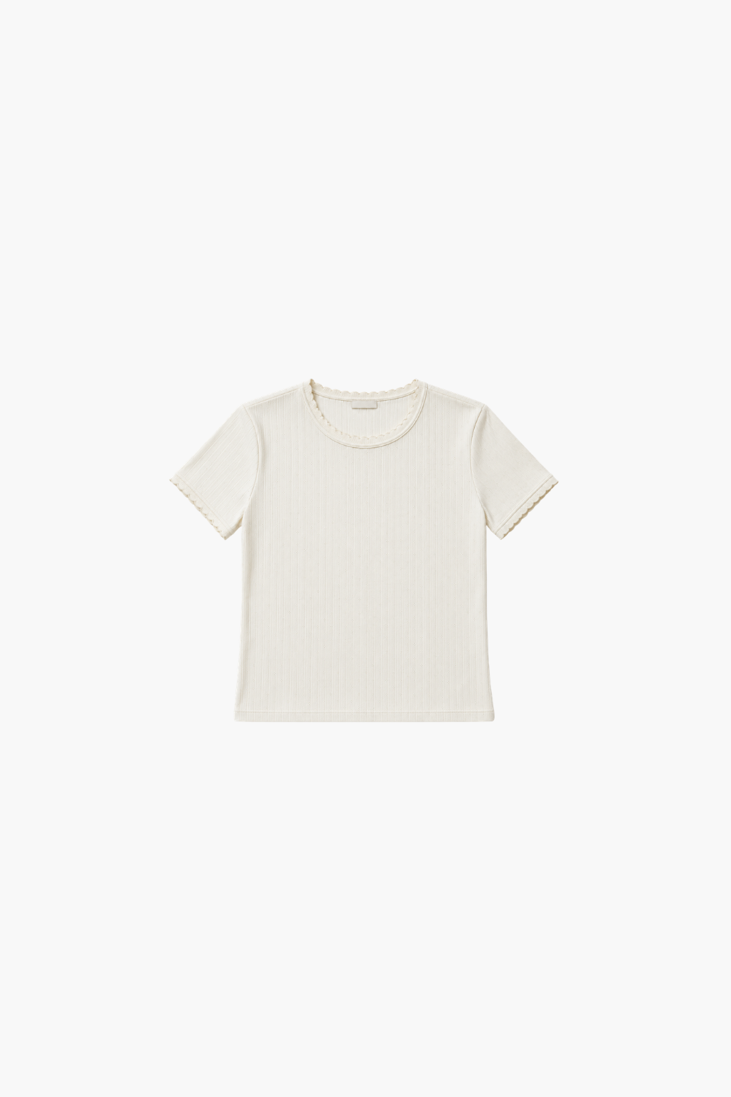 Pointelle Short Sleeve Tee