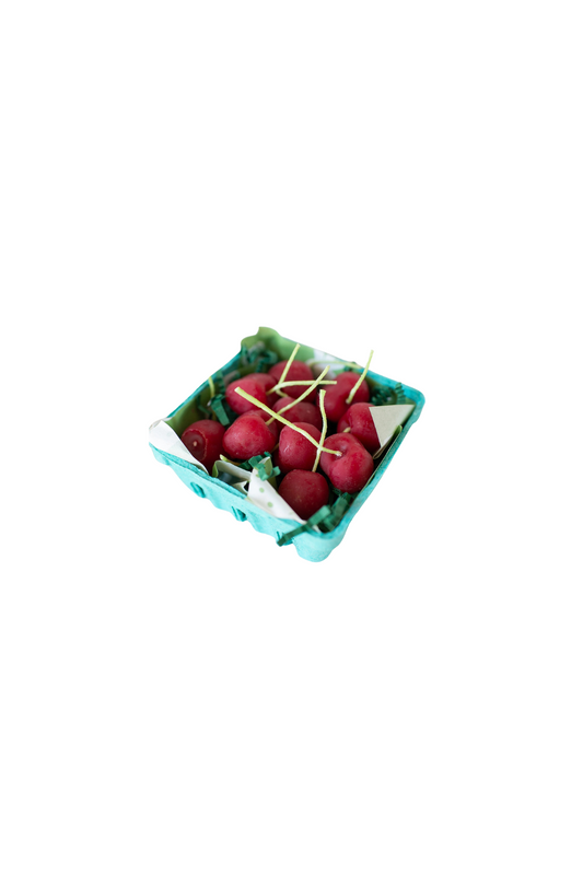 Beeswax Cherry Birthday Candles: 5