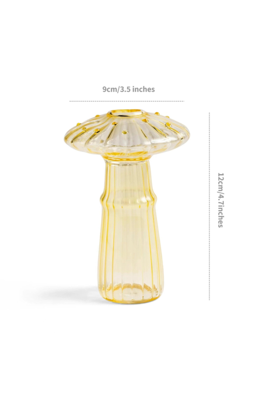 Mini Glass Mushroom Bud Vase