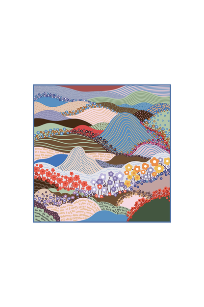 Double Sided Wool Silk Scarf