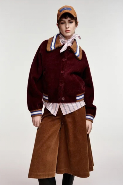 Kamore Knit Jacket With Collar