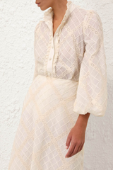 Tallow Lace Trim Shirt