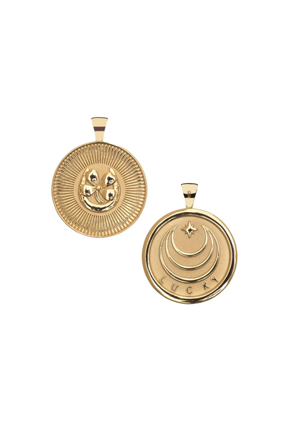LUCKY JW Original Pendant Coin Necklace - TRAY SHOW