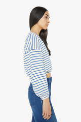 The Long Sleeve Swipe Crop