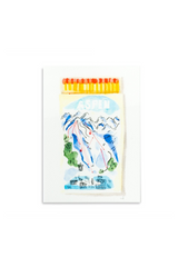 5" X 7" Watercolor Souvenir Matchbook Prints - Aspen Collection