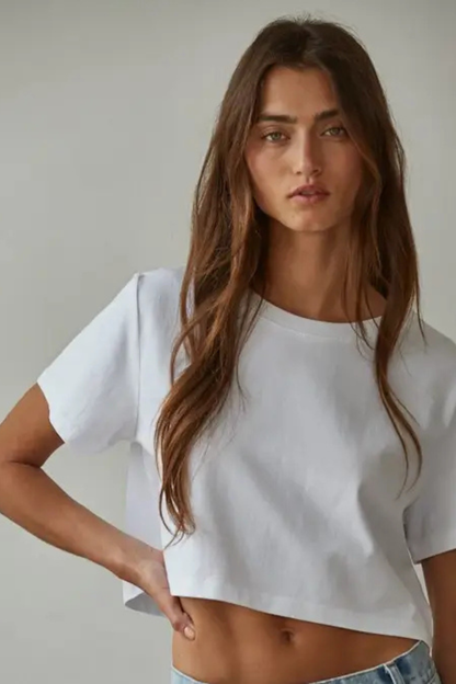Short Sleeve Cropped Tee