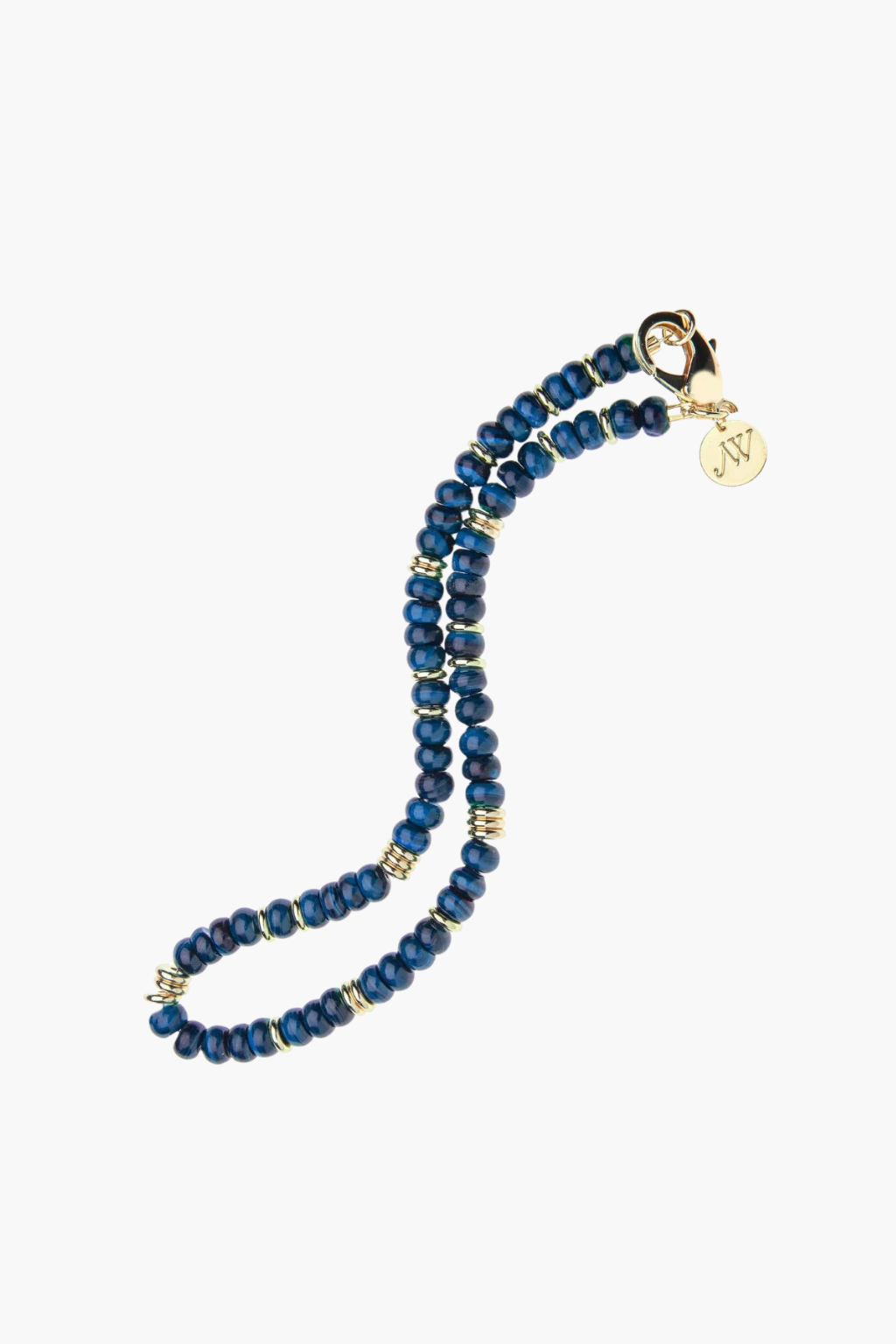 Gumdrop Beaded Necklace - Lapis - TRAY SHOW