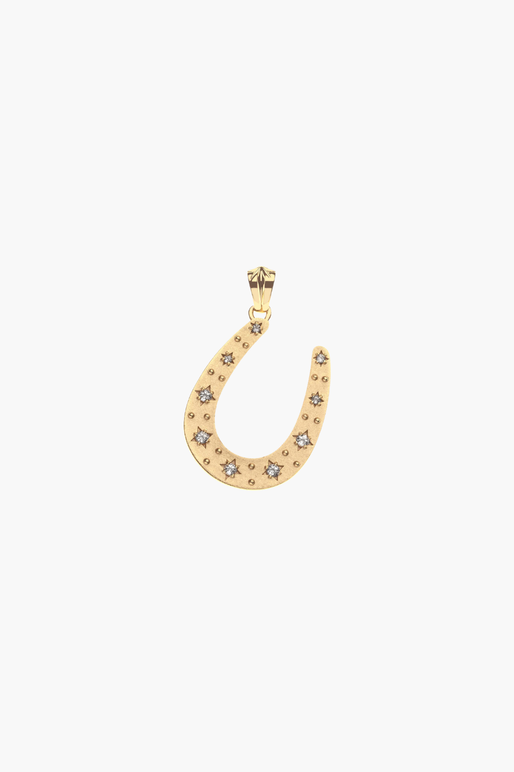 LUCKY Starry Horseshoe Pendant Necklace - TRAY SHOW