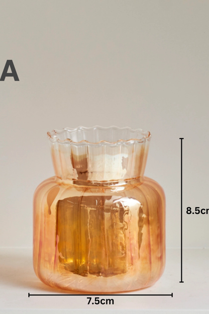 Gold Glass Decorative Vase