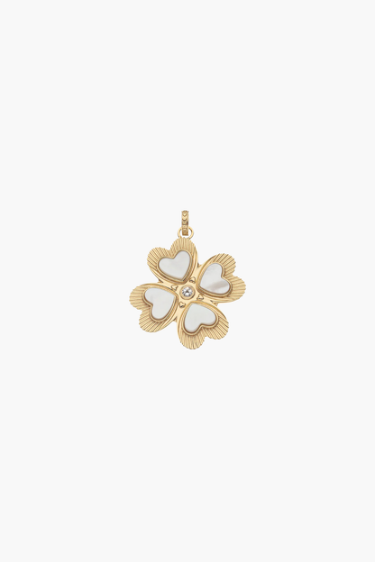 LUCKY In Love Clover Pendant with Mother of Pearl - TRAY SHOW