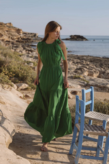 Malta Bow Tie Maxi Dress