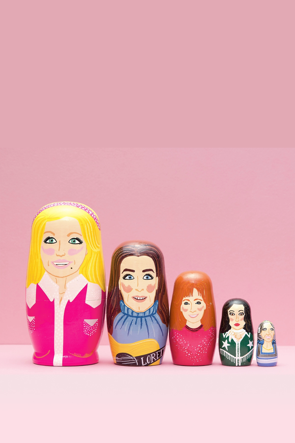 Women of Country Wooden Nesting Doll Set
