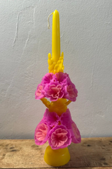 Mexican Floral Candle