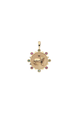 COURAGE Petite Embellished Coin Necklace