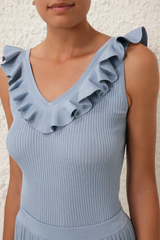 Waverly Frill V-Neck Top