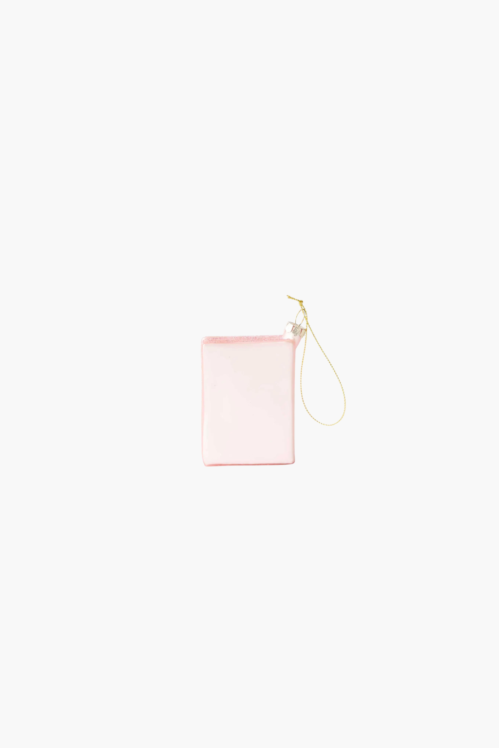 Pink Passport Glass Christmas Ornament