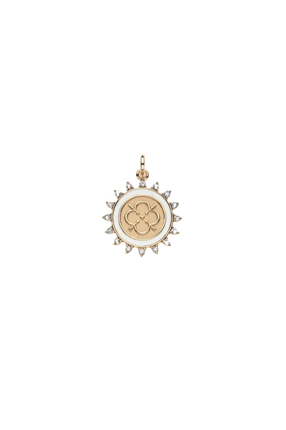 LOVE Petite Embellished Coin Necklace