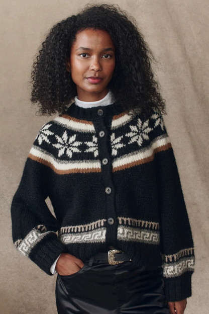 The Snowflake Ice Rink Cardigan.