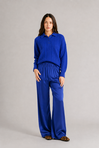Elsie Relaxed Polo Sweater