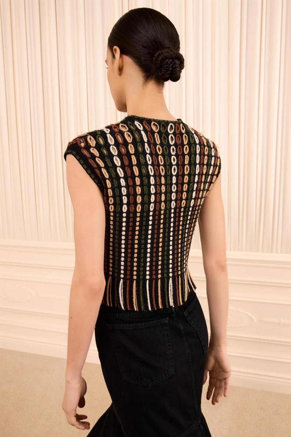 Natia Short Sleeve Knit Top