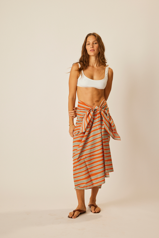 Cotton Stripe Sarong