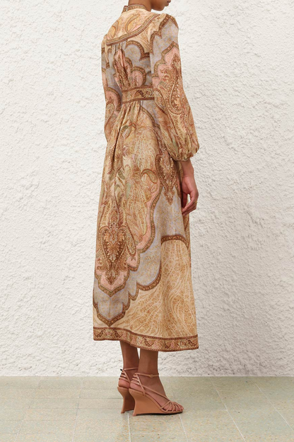 Wanderlust Plunge Midi Dress