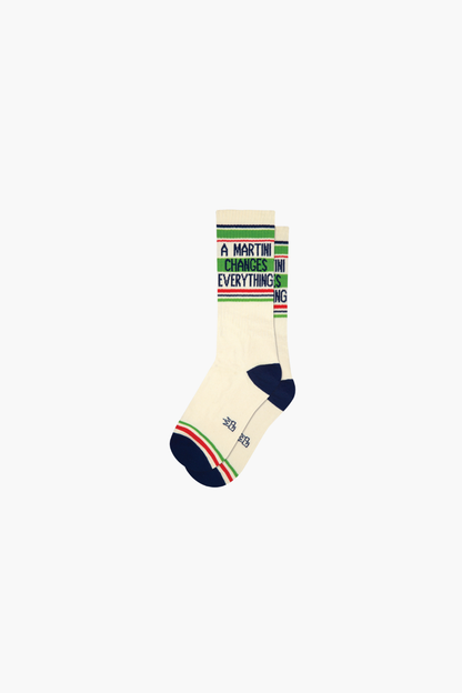 A Martini Changes Everything Gym Crew Socks