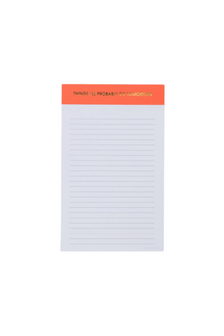 Things I'll Probably Do Tomorrow Notepad