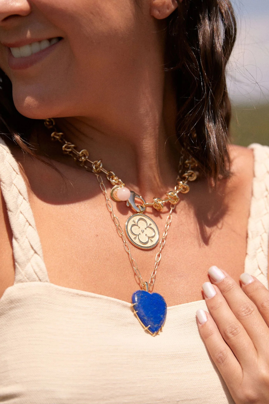 LOVE JW Original Pendant Coin Necklace - TRAY SHOW
