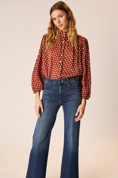 Rayon Print Iris Top