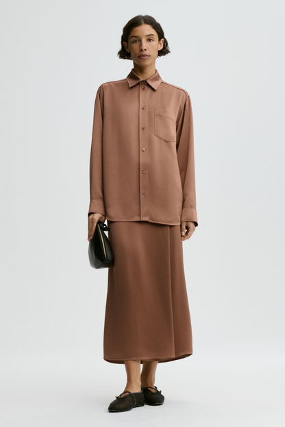 Pacia Satin Maxi Skirt