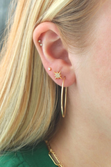 Starburst Crystal Stud Earrings