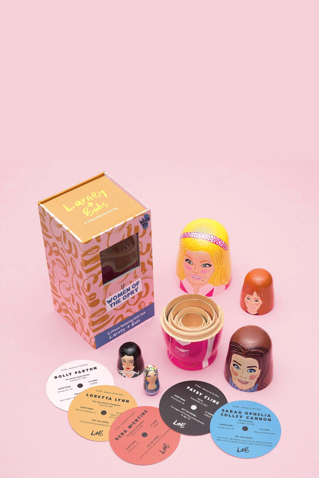 Women of Country Wooden Nesting Doll Set