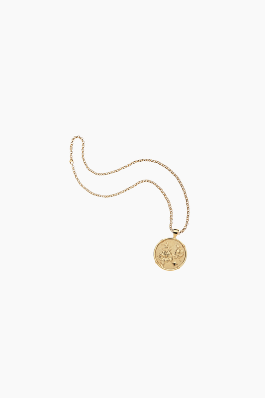 JOY Camellias JW Original Coin Pendant Necklace