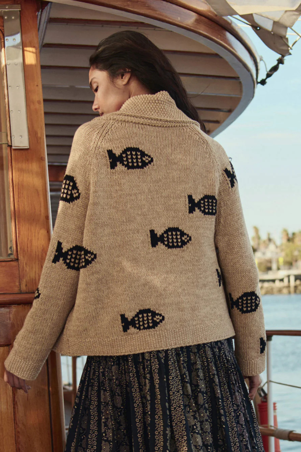The Swimming Fish Lodge Cardigan.