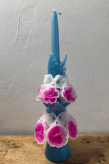 Mexican Floral Candle