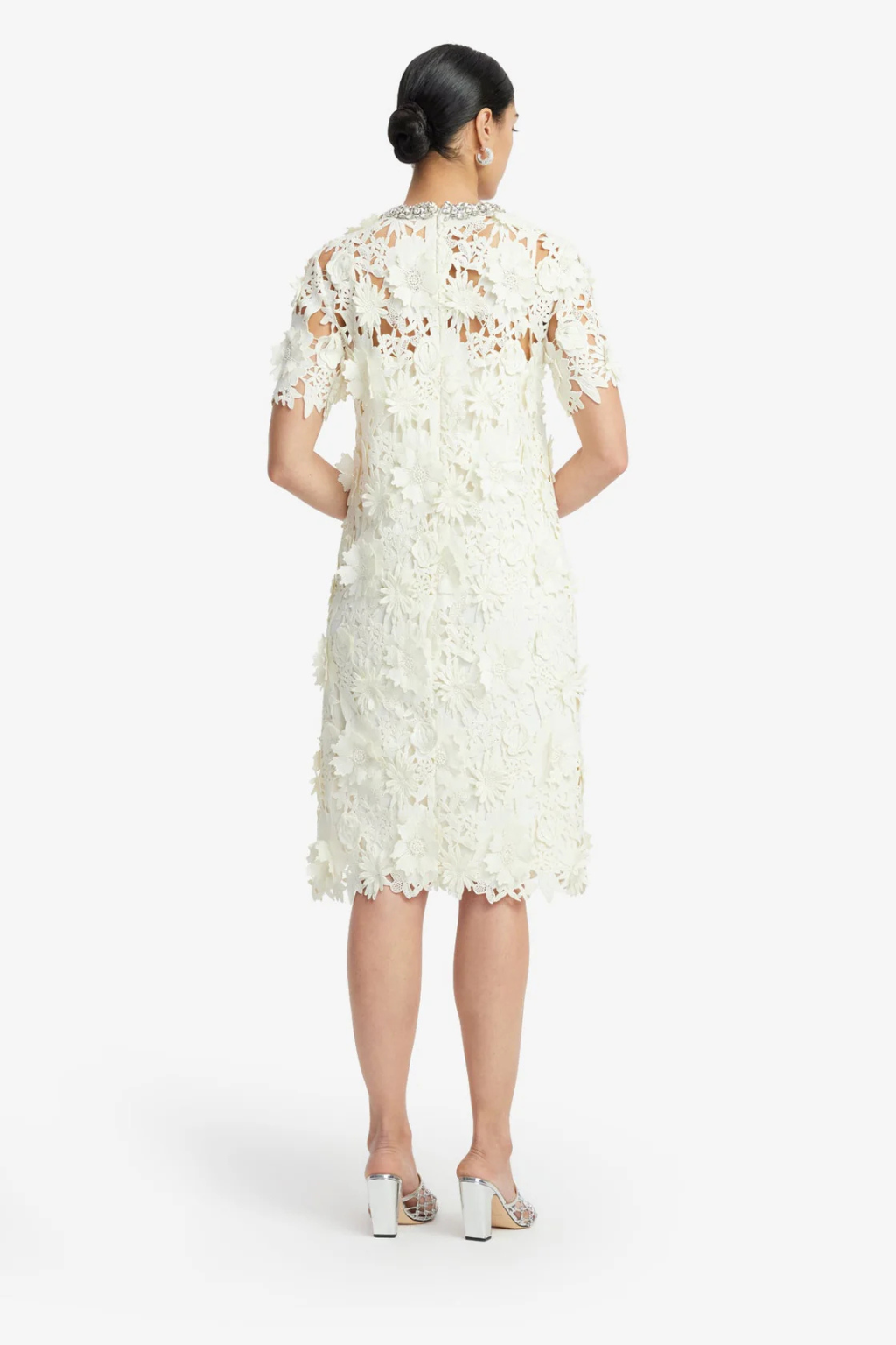 Sheridan Embellished Lace Midi Dress