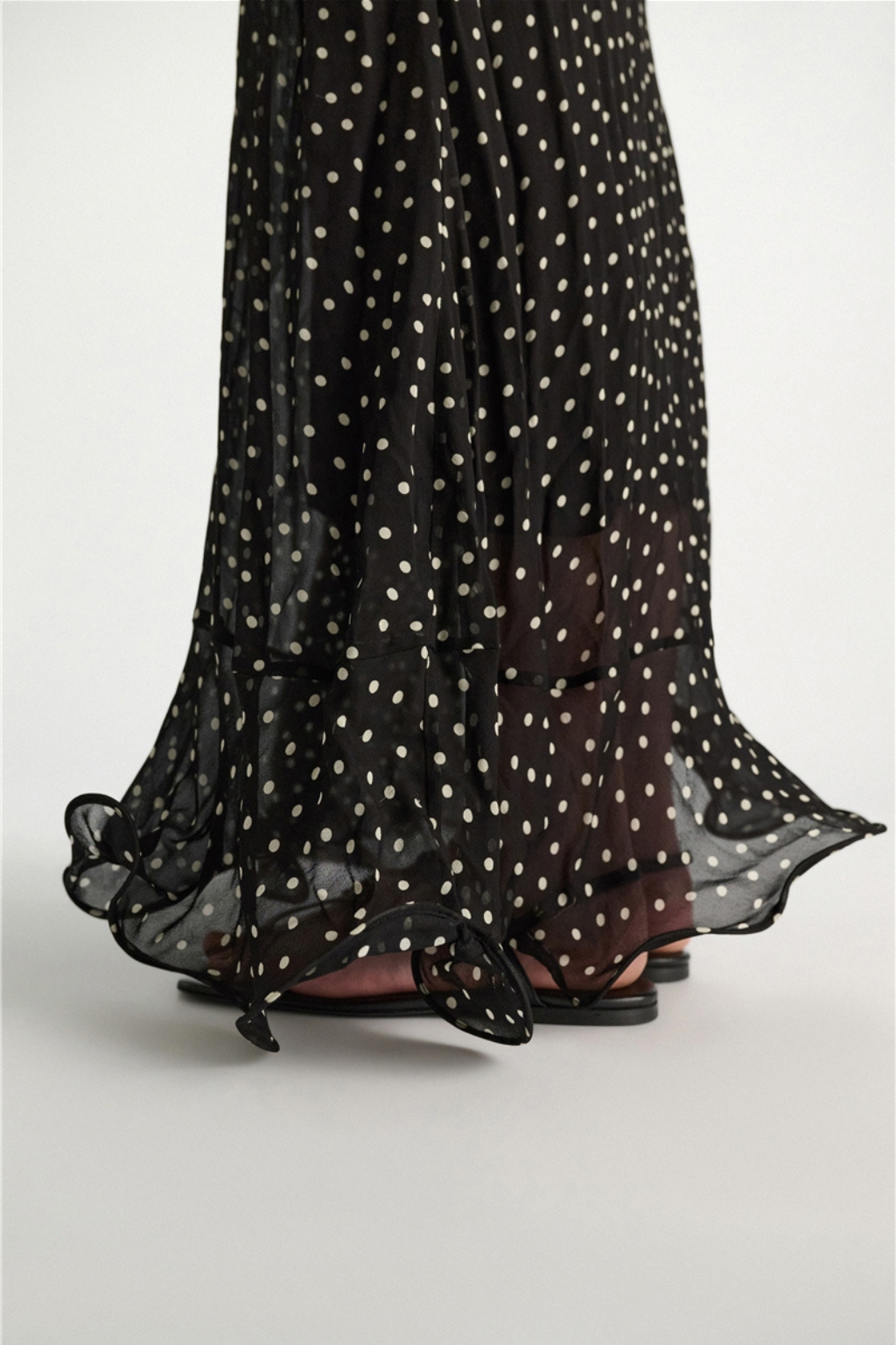 Dancing Dots Dress with Scarf