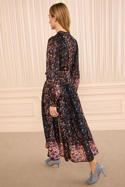 Tessa Long Sleeve Silk Dress